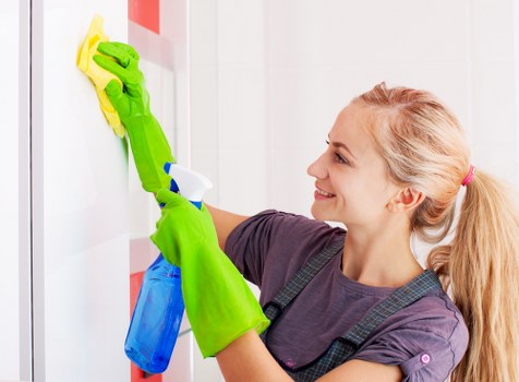 Airbnb cleaning of a bright rental living room