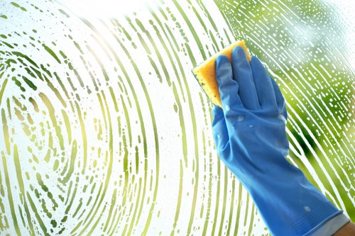 Mattress cleaning setup with vacuum and baking soda