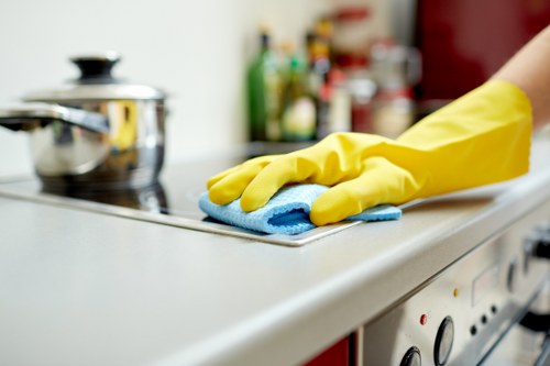 Professional move out cleaning tasks in the kitchen